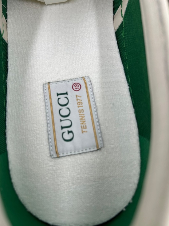 Men’s Gucci 1977 signature embossed GG slip on sneakers . SIZE 13. Made in Italy main image 9